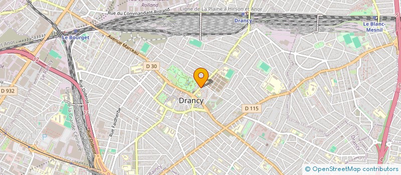 localisation de l'entreprise FRERES M à DRANCY