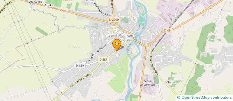 localisation de l'entreprise FRERES MARISTES  SAINT-POURCAIN-SUR-SIOULE