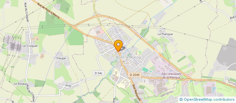 localisation de l'entreprise FRERES & NATIONALE  PONT-A-MARCQ