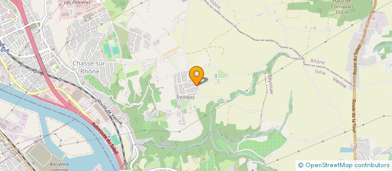 localisation de l'entreprise FRERES PAPARELLA  CHASSE-SUR-RHONE