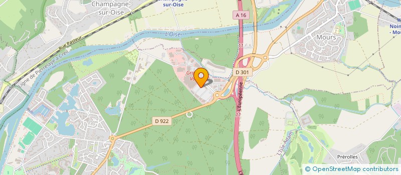 localisation de l'entreprise FRERES SUSHI  L'ISLE ADAM