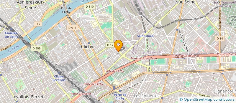 localisation de l'entreprise FRERES YOUSFI à CLICHY
