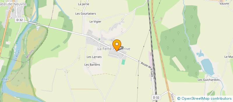 localisation de l'entreprise FRERO à LA FERTE-HAUTERIVE