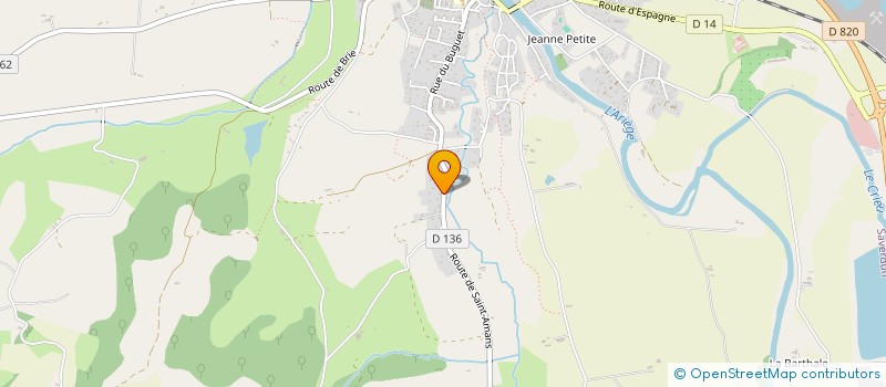 localisation de l'entreprise FRERO à SAVERDUN