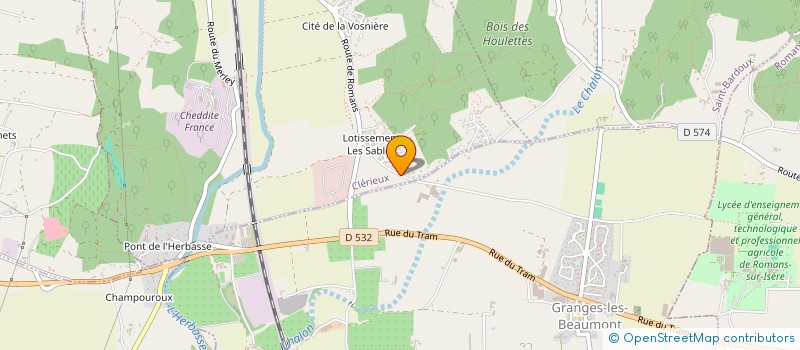 localisation de l'entreprise FREROMOMA  CLERIEUX