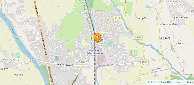 localisation de l'entreprise FRERY  VEAUCHE