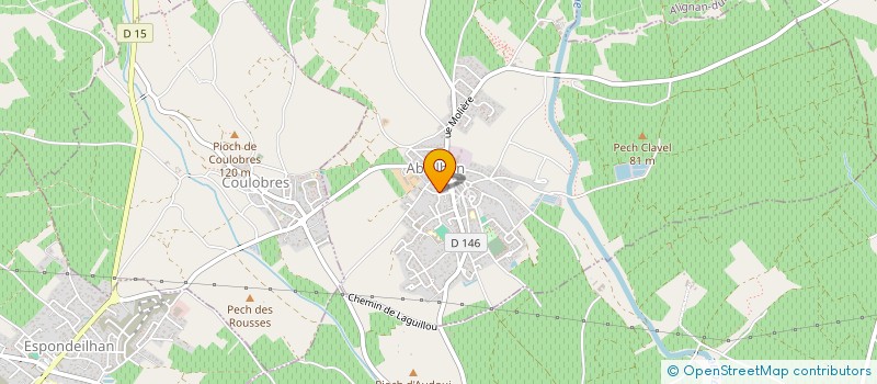 localisation de l'entreprise FRESCATI  ABEILHAN