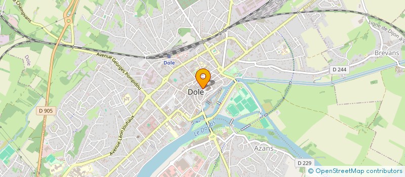 localisation de l'entreprise FRESCH PIZZA à DOLE