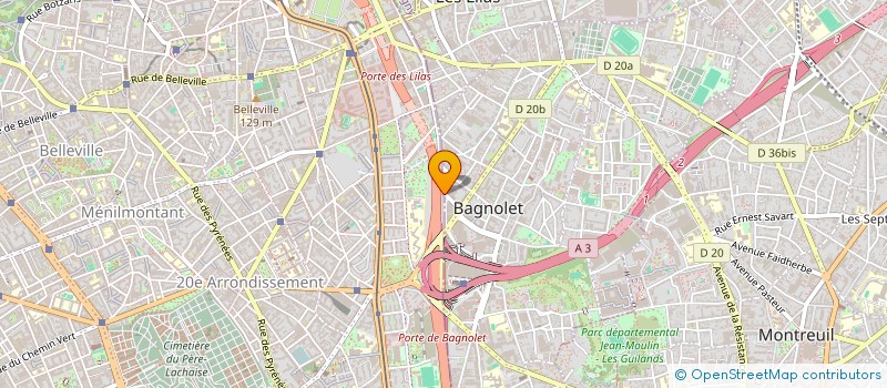 localisation de l'entreprise FRESCHEZZA à BAGNOLET