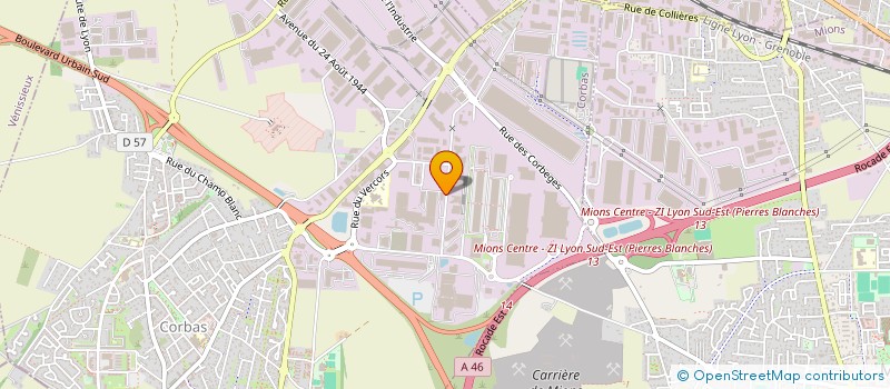 localisation de l'entreprise FRESH AND PACK  CORBAS