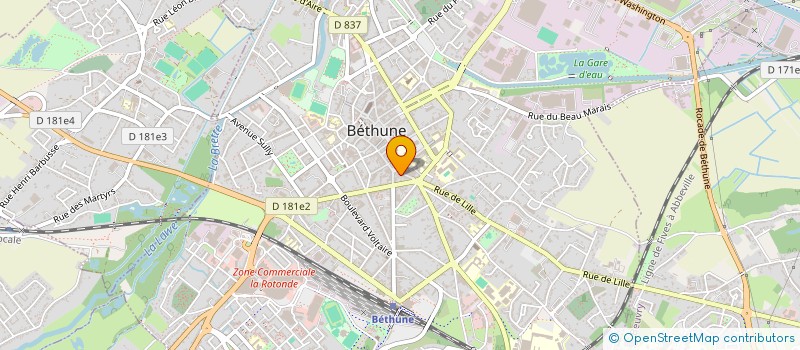 localisation de l'entreprise FRESH FOOD BURGER  BETHUNE