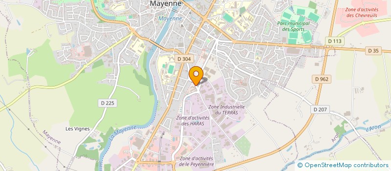 localisation de l'entreprise FRESH FORM  MAYENNE