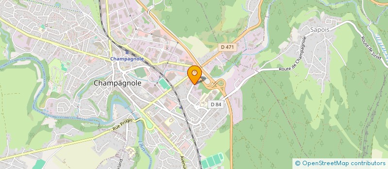 localisation de l'entreprise FRESH MOTION  CHAMPAGNOLE