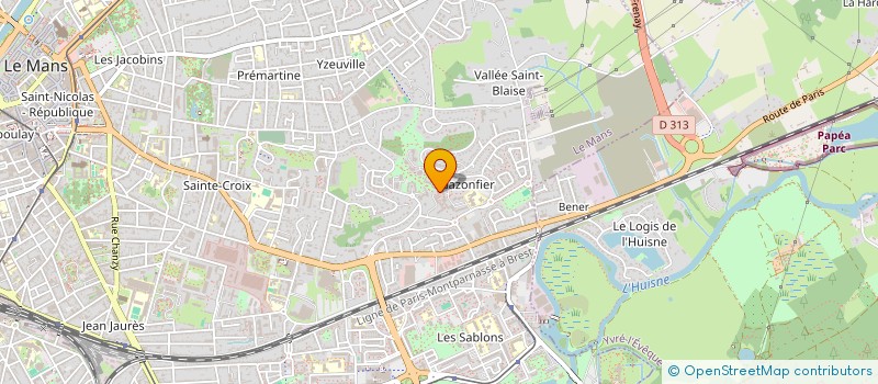 localisation de l'entreprise FRESNAIS LOFFICIAL à LE MANS