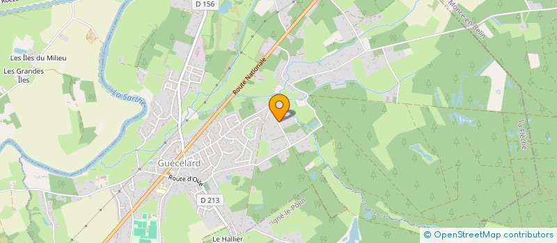 localisation de l'entreprise FRESNAYE  GUECELARD