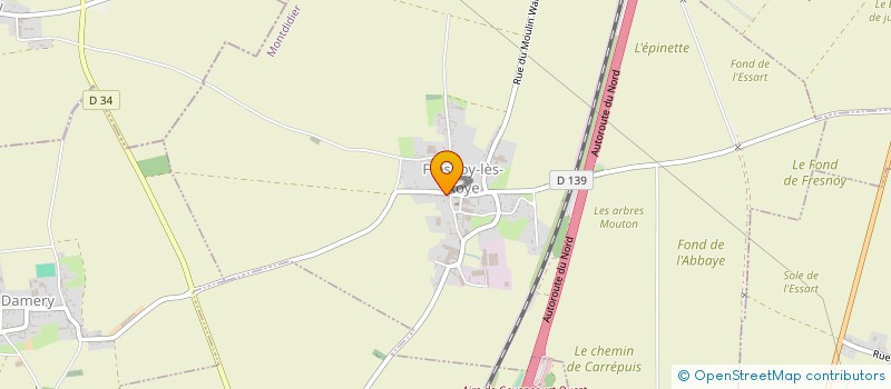 localisation de l'entreprise FRESNOY EN FETES  FRESNOY-LES-ROYE