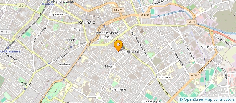 localisation de l'entreprise FRESONE PRODUCTIONS à ROUBAIX