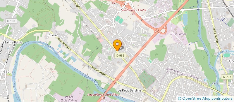 localisation de l'entreprise FRESSAN  SAINT-YRIEIX-SUR-CHARENTE