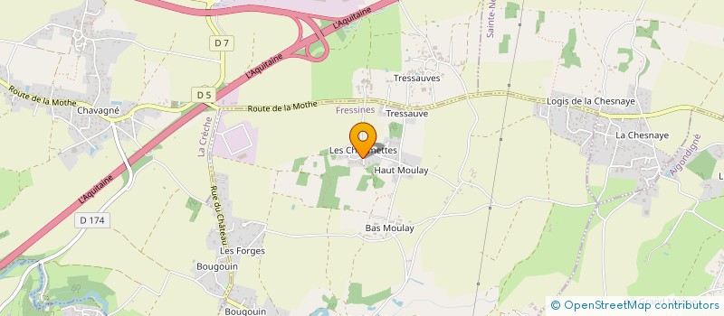 localisation de l'entreprise FRESSINES FOOT LOISIRS  FRESSINES