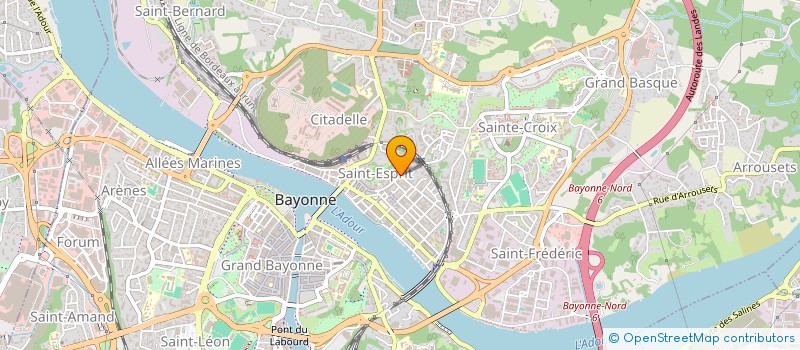 localisation de l'entreprise FRESSQUE à BAYONNE