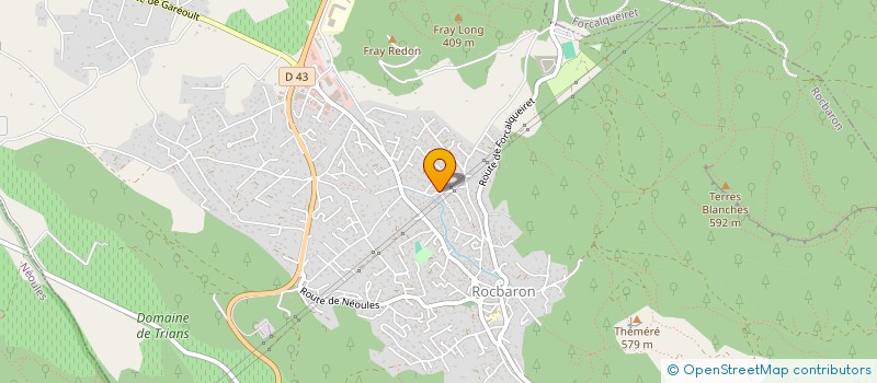 localisation de l'entreprise FRESTOCE  ROCBARON