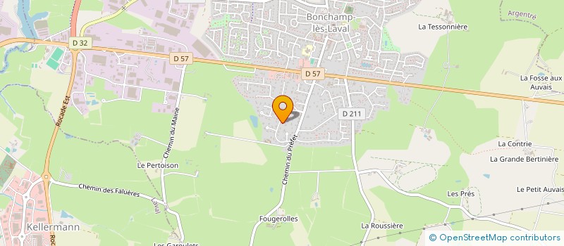 localisation de l'entreprise FRESYLVANCOR  BONCHAMP-LES-LAVAL