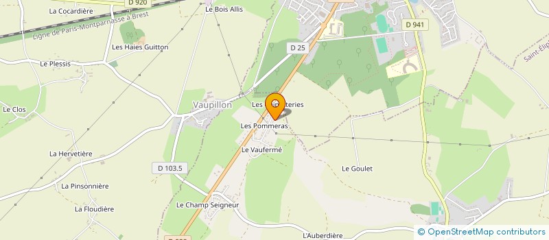 localisation de l'entreprise FRET 28 à ST ELIPH