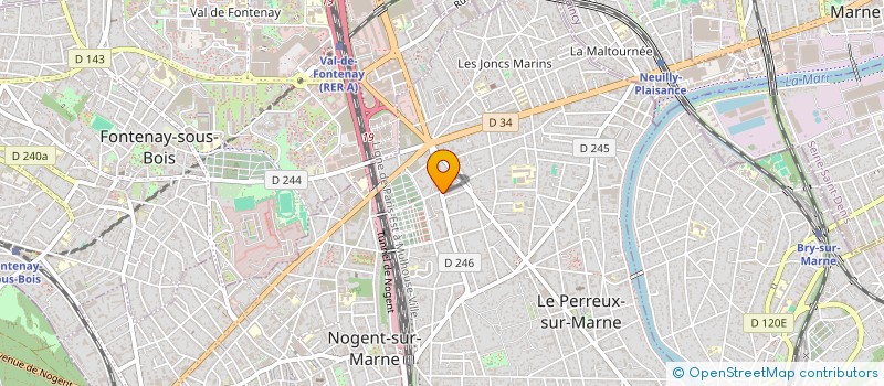 localisation de l'entreprise FRET A FRET à LE PERREUX-SUR-MARNE
