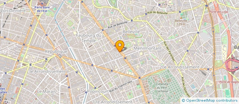 localisation de l'entreprise FRET AMI à PARIS