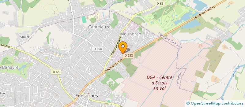 localisation de l'entreprise FRET EXPRESS BC.  FONSORBES