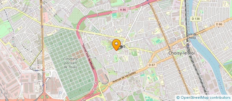 localisation de l'entreprise FRET GREEN FRANCE à THIAIS