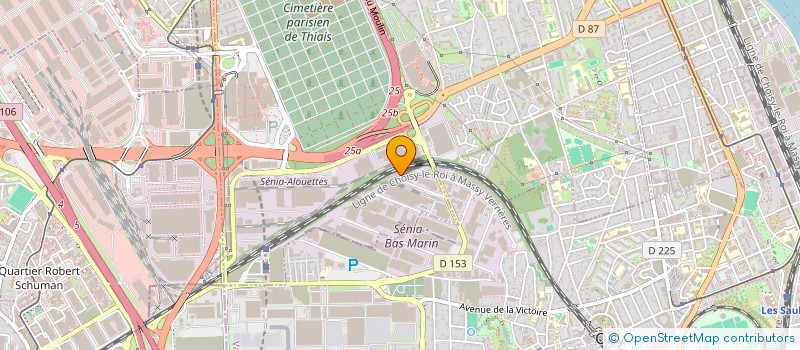 localisation de l'entreprise FRET MESSENGER  THIAIS