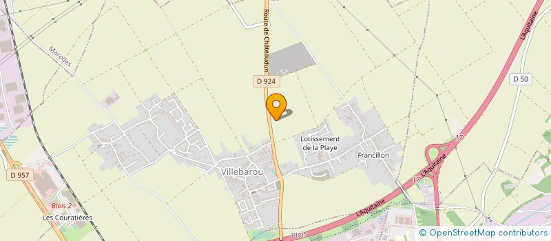 localisation de l'entreprise FRET ROUTIER ET DISTRIBUTION à BLOIS