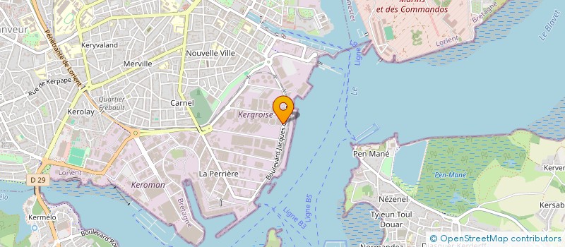 localisation de l'entreprise FRET SERVICE  LORIENT