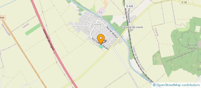 localisation de l'entreprise FRET SERVICE 51  LOIVRE