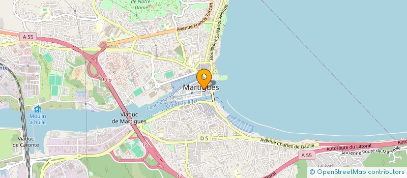 localisation de l'entreprise FRET SERVICE MEDITERRANEE  MARTIGUES