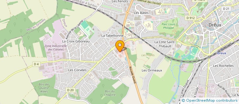 localisation de l'entreprise FRET SERVICES 28 à VERNOUILLET