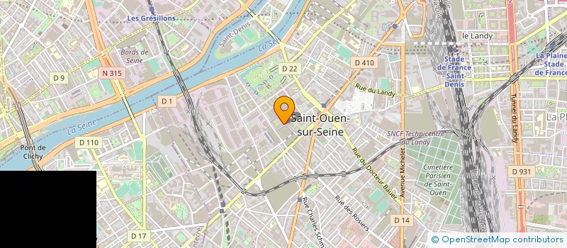 localisation de l'entreprise FRET SNCF à SAINT-OUEN-SUR-SEINE