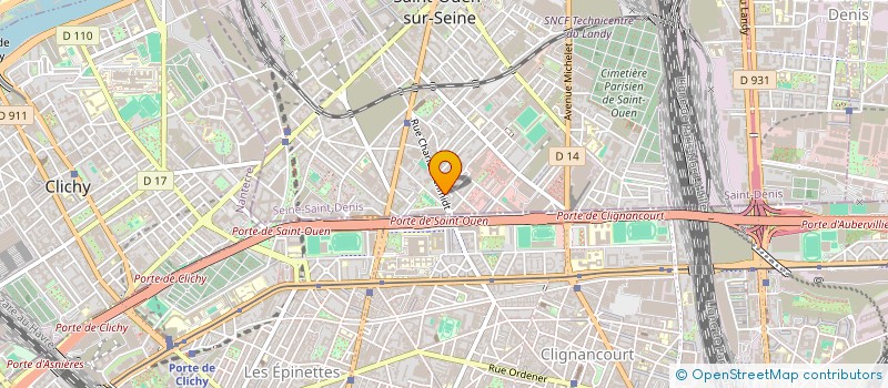 localisation de l'entreprise FRET SOLUTIONS à SAINT-OUEN-SUR-SEINE