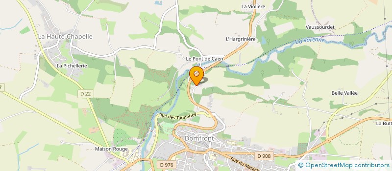 localisation de l'entreprise FRETARD à DOMFRONT-EN-POIRAIE