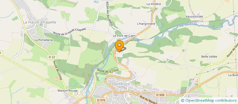 localisation de l'entreprise FRETARD ET ASSOCIES à DOMFRONT-EN-POIRAIE