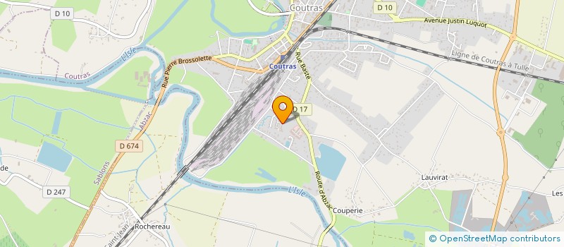 localisation de l'entreprise FRETCORS à COUTRAS