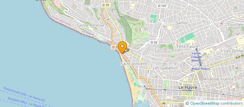 localisation de l'entreprise FRETEL à LE HAVRE