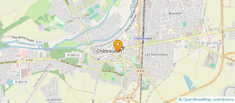 localisation de l'entreprise FRETEVAL SAINT-HUBERT à CHATEAUDUN