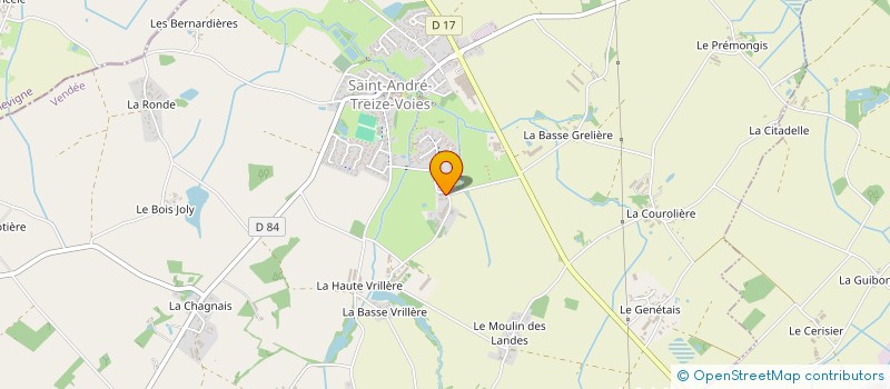 localisation de l'entreprise FRETI - FINITION à L'HERBERGEMENT
