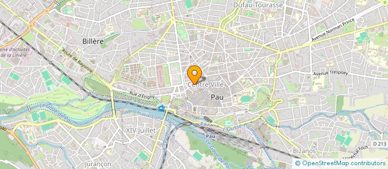 localisation de l'entreprise FRETIER M à PAU