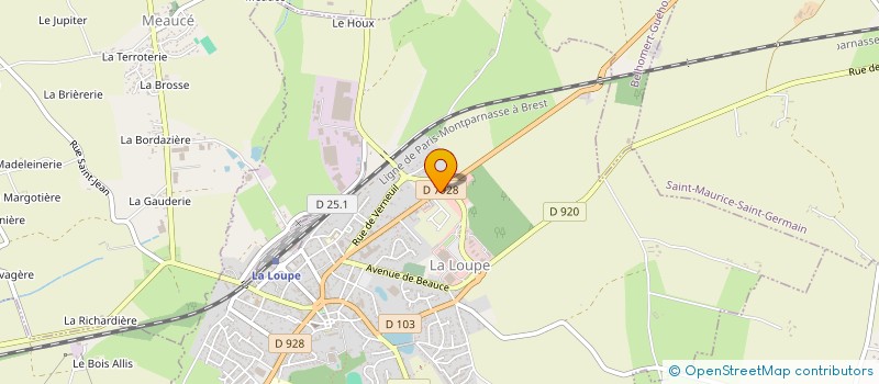 localisation de l'entreprise FRETIGNY PERCHE ESCALADE à LA LOUPE