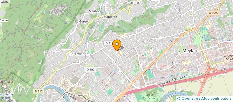 localisation de l'entreprise FRETILLUM  CORENC