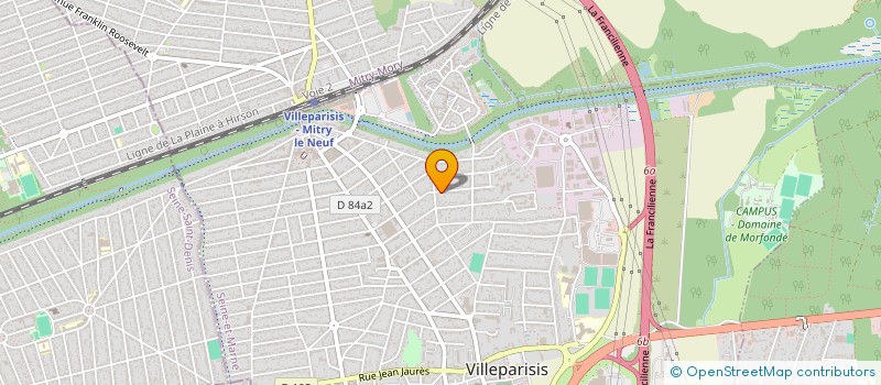 localisation de l'entreprise FRETLOGIS à VILLEPARISIS