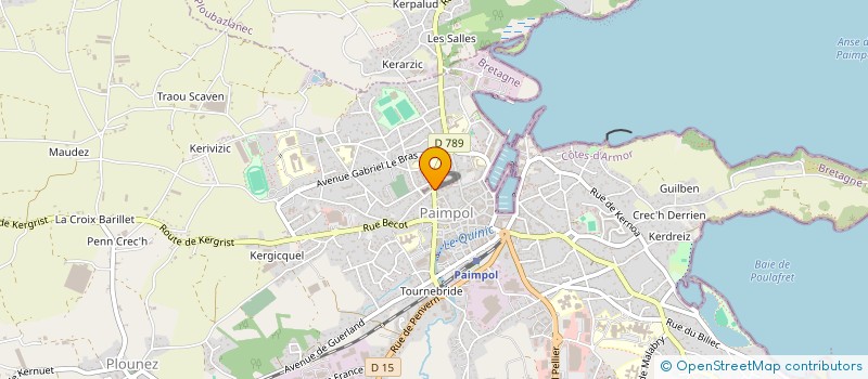 localisation de l'entreprise FRETTE. L  PAIMPOL